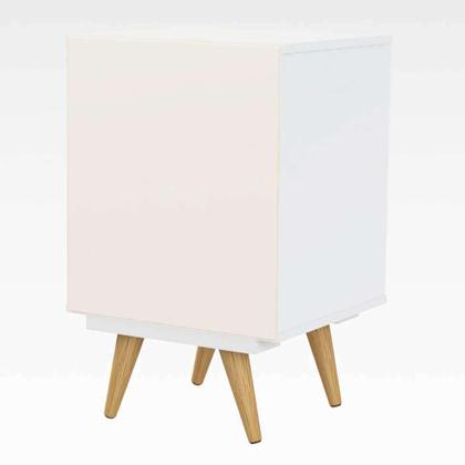 Conjunto com 2 Mesas de Cabeceira Retrô Plus 1 GV Branca - Mobly Imagem de Conjunto com 2 Mesas de Cabeceira Retrô Plus 1 GV Branca