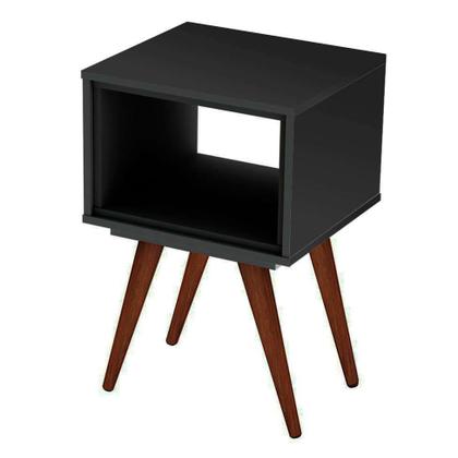 Conjunto com 2 Mesas Laterais Retangulares Retrô Preto - Mobly Imagem de Conjunto com 2 Mesas Laterais Retangulares Retrô Preto