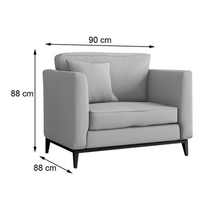 Conjunto com 2 Poltronas Beny I Grafite - Mobly Imagem de Conjunto com 2 Poltronas Beny I Grafite