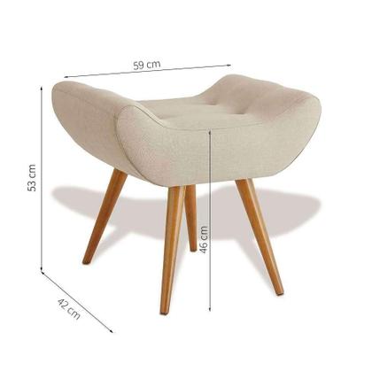 Imagem de Conjunto com 2 Puffs Lucca Areia