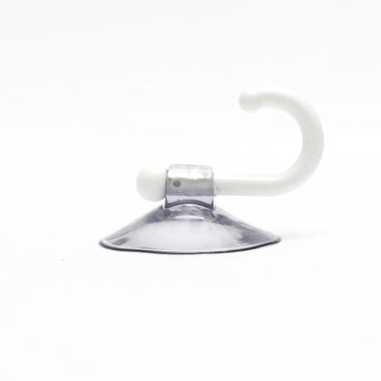 Imagem de Conjunto com 3 cabides com ventosa em silicone branco 