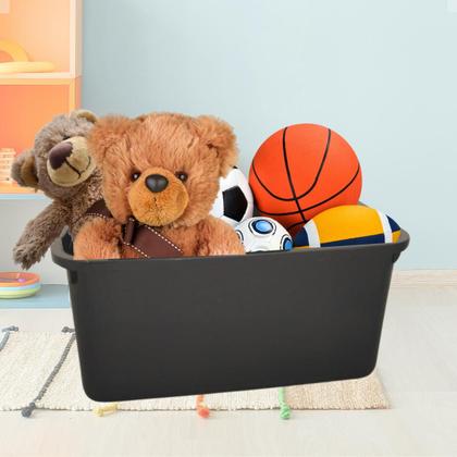 Imagem de Conjunto Com 3 Caixa Organizadora Topa Tudo 20 Litros Preta