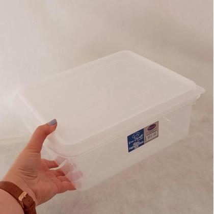 Imagem de Conjunto Com 3 Caixas Organizadoras Du Cheff Com Tampa 5,5L