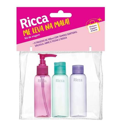 Imagem de Conjunto Com 3 Frascos de Viagem - Ricca