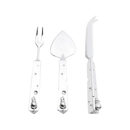 Imagem de Conjunto com 3 peças zamac p/queijo Mouse