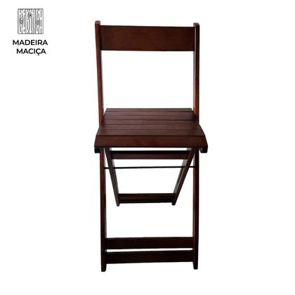 Imagem de Conjunto com 4 Banquetas Dobráveis em Eucalipto