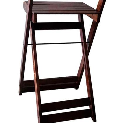 Imagem de Conjunto com 4 Banquetas Dobráveis em Eucalipto