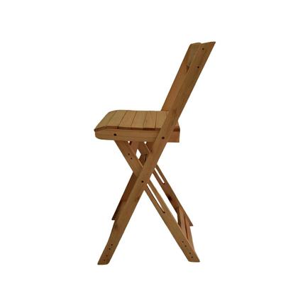 Imagem de Conjunto com 4 Banquetas Dobráveis em Eucalipto