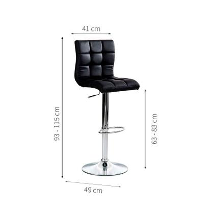 Conjunto com 4 Banquetas Giratórias Fitz Preta - Mobly Imagem de Conjunto com 4 Banquetas Giratórias Fitz Preta
