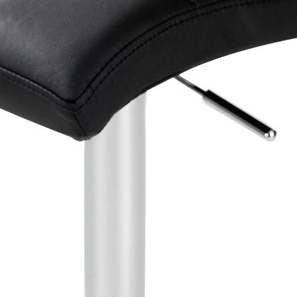 Imagem de Conjunto com 4 Banquetas Giratórias Fitz Preta