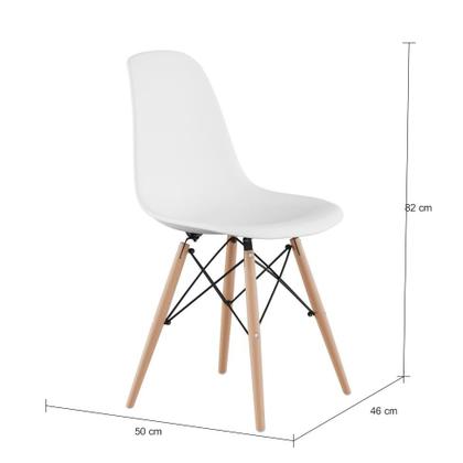 Imagem de Conjunto com 4 Cadeiras Bath Branco