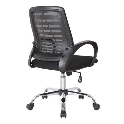 Conjunto com 4 Cadeiras de Escritório Secretária Giratórias Light Preto - Mobly Imagem de Conjunto com 4 Cadeiras de Escritório Secretária Giratórias Light Preto