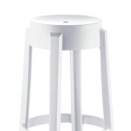 Imagem de Conjunto com 6 Banquetasde Plástico Shine Branco