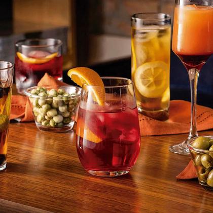 Imagem de Conjunto Com 6 Copos De Vidro Dubai 480ml Jogo De Copos Para Água E Suco De Vidro Transparente Long Drink 480ml Nadir Figueiredo