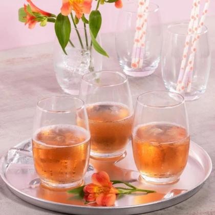 Imagem de Conjunto Com 6 Copos De Vidro Dubai 480ml Jogo De Copos Para Água E Suco De Vidro Transparente Long Drink 480ml Nadir Figueiredo