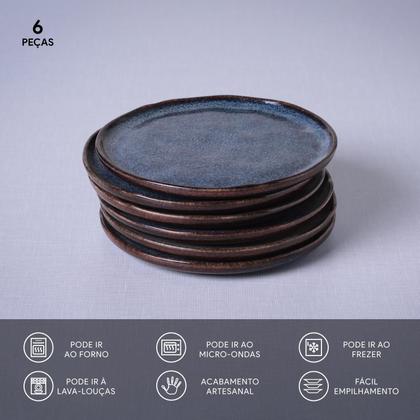 Imagem de Conjunto com 6 Pratos de Pão Bio Titanium Ø15,5x1,6cm