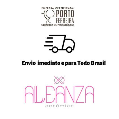 Imagem de Conjunto com 6 Pratos de Sobremesa Stripe Rosa Ø21cm