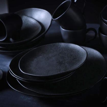 Imagem de Conjunto Com 6 Pratos Fundo Organico Carbon  Porto Brasil