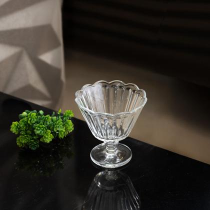 Imagem de Conjunto com 6 Taças de Sobremesa de Vidro Flor 150ML