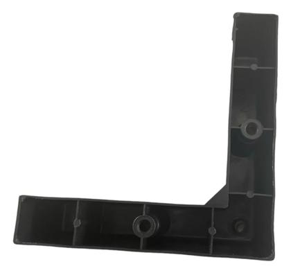 Imagem de Conjunto com 8 Pés Cantoneira Preto de 5cm para Móveis - 3 Furos e Parafusos Inclusos