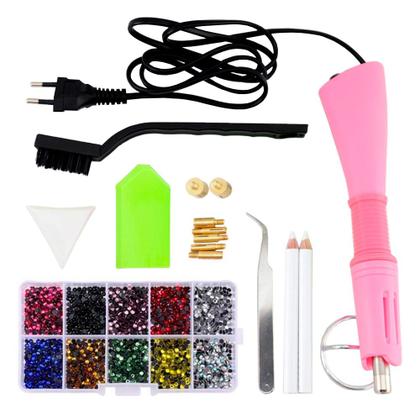 Imagem de Conjunto com Aplicador de Strass Art Mak