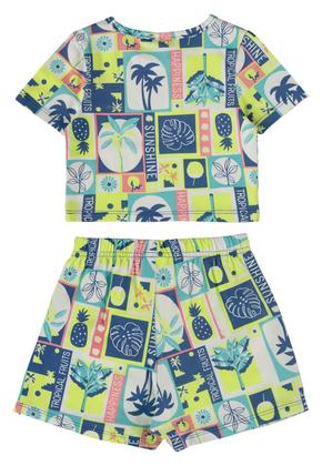 Imagem de Conjunto com Blusa Cropped e Short-Saia para Menina Bee Loop