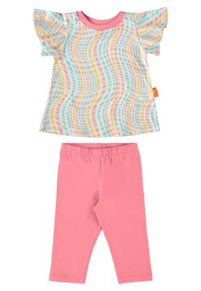 Imagem de Conjunto com Blusa e Calça Legging para Bebê Menina Bee Loop