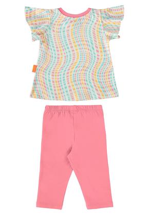 Imagem de Conjunto com Blusa e Calça Legging para Bebê Menina Bee Loop