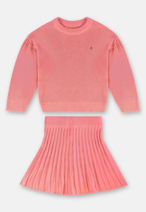 Imagem de Conjunto com Blusão e Saia em Tricot para Menina Up Baby