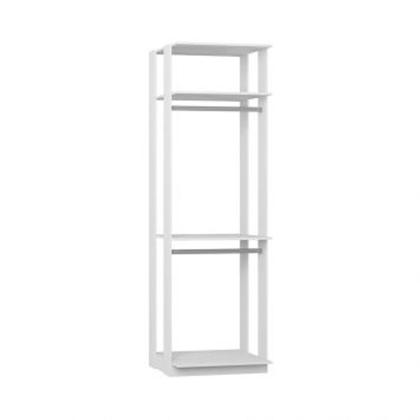 Imagem de Conjunto com Guarda-Roupa Closet Cabideiro e Guarda-Roupa Modulado Clothes Branco