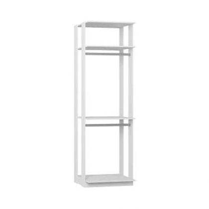 Conjunto com Guarda-Roupa Closet Cabideiro e Guarda-Roupa Modulado Clothes Branco - Mobly Imagem de Conjunto com Guarda-Roupa Closet Cabideiro e Guarda-Roupa Modulado Clothes Branco