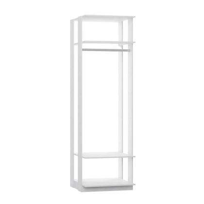 Imagem de Conjunto com Guarda-Roupa Closet Cabideiro e Guarda-Roupa Modulado Clothes Branco