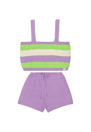 Imagem de Conjunto com Top Cropped e Short em Tricô Juvenil Gloss