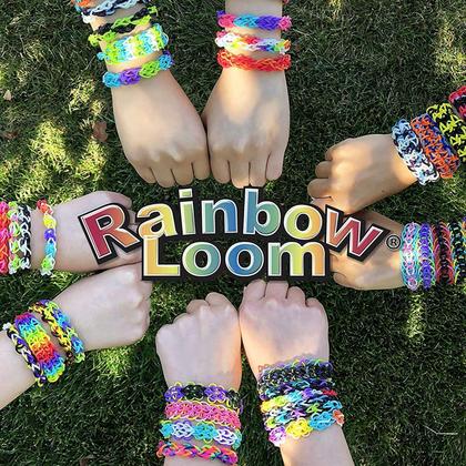 Imagem de Conjunto combinado Rainbow Loom MEGA com mais de 7000 elásticos para crianças com mais de 7 anos