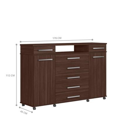 Imagem de Conjunto Comoda e Cabeceira Bonito Cafe Touch