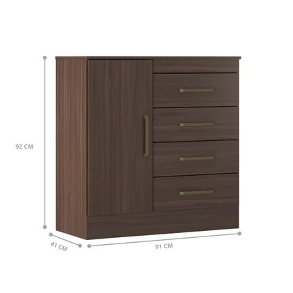 Imagem de Conjunto Comoda e Cabeceira Fleury Cafe Touch