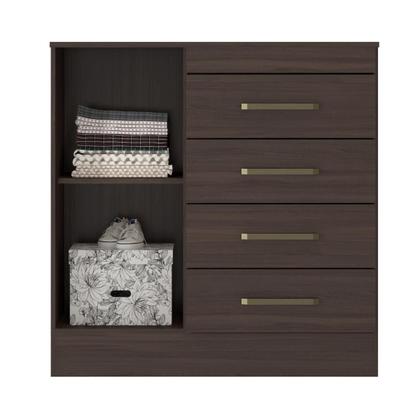 Imagem de Conjunto Comoda e Cabeceira Fleury Cafe Touch