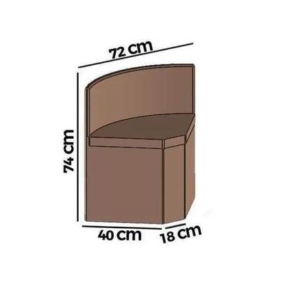 Imagem de Conjunto compacto Sala de Jantar, mesa redonda c/ 4 cadeiras estofadas