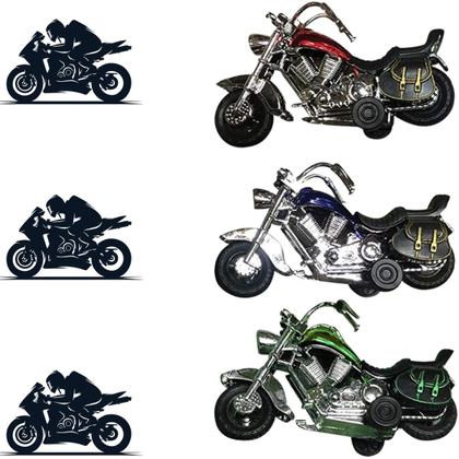 Imagem de Conjunto Completo 3 Veículos De Motos Para Meninos Presente Dia Dos Pais Ideal Para Presente