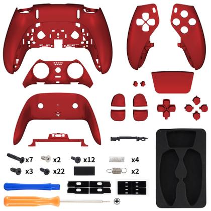 Imagem de Conjunto completo Controller Shell ExtremeRate para PS5 Edge Scarlet Red