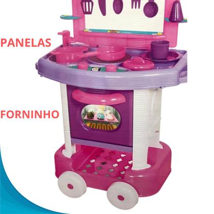 Imagem de Conjunto Completo de Cozinha Portátil Para Sua Criança Presente Ideal Com Garantia e Diversão