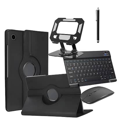 Conjunto Completo organizado preto Para Tablet Samsung Galaxy A11+ - 11 Polegadas - Fam