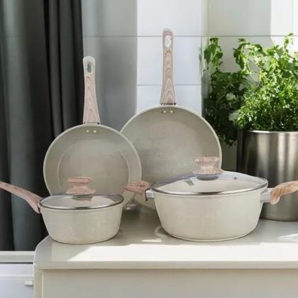 Imagem de Conjunto Completo  Panelas  Cozinhas Modernas Revestimento Inovador