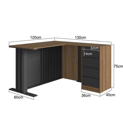 Imagem de Conjunto Completo para Escritorio 2 Peças Officce