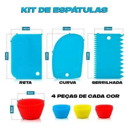 Imagem de Conjunto Confeiteiro Completo Bicos De Confeitar 106 Peças Cozinha