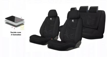 Imagem de Conjunto Conforto Elegância Peugeot 208 13-20 +(Capa Volante) + Chaveiro