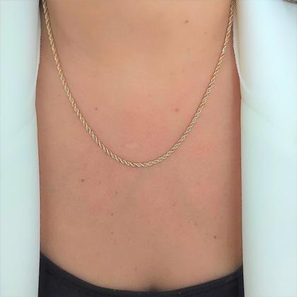 Imagem de Conjunto Corrente E Pulseira Cordão Baiano Tricolor De Ouro 18k