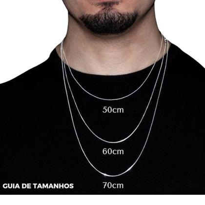 Imagem de Conjunto Corrente Pulseira Masculino 3x1 Aço Inox Ref: 325