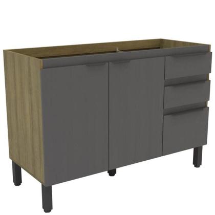 Imagem de Conjunto Cozinha Modulada Mademovel Magnolia Sem Pia 217x330x50cm