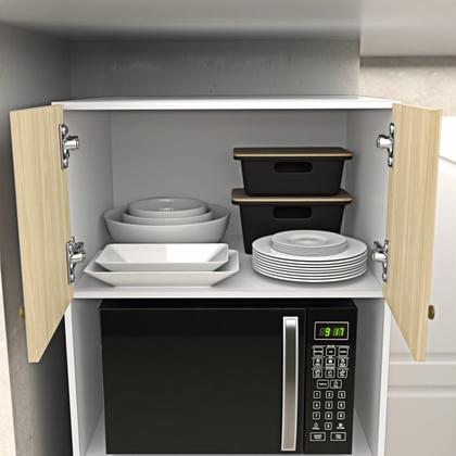 Imagem de Conjunto Cozinha Modular Balcão Cooktop Torre Quente Netmobil